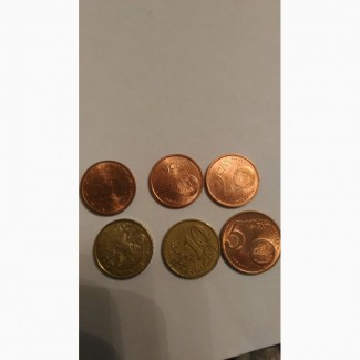 1, 2, 5, 10 Евро центы