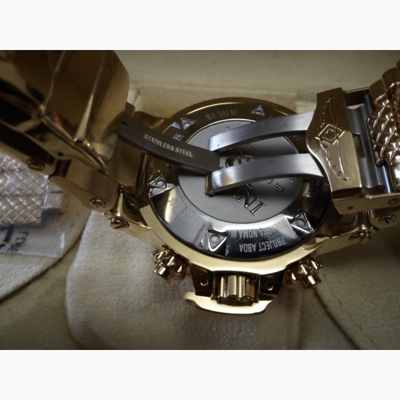 Фото 6. Швейцарский хронограф часы INVICTA SUBAQUA NOMA III 16695 для дайвинга 500 метров Оригинал