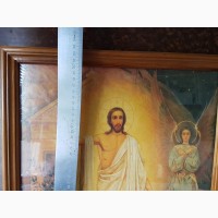 Иисус, репродукция в рамке под стеклом, 53х41см