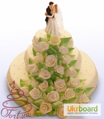Фото 8. Заказать свадебный торт Киев