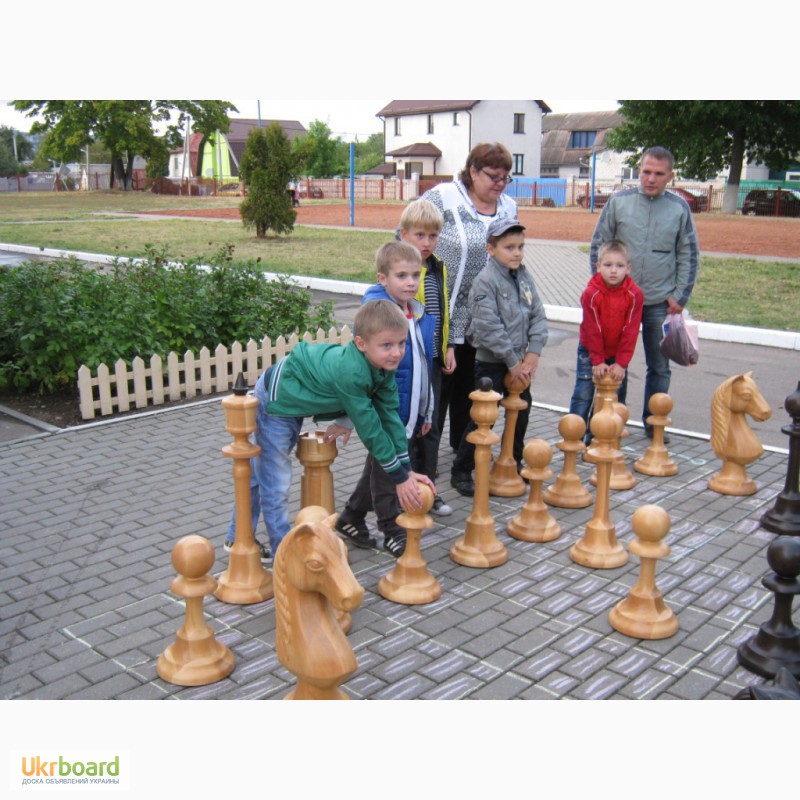 Шахматы большие, деревянные для школы