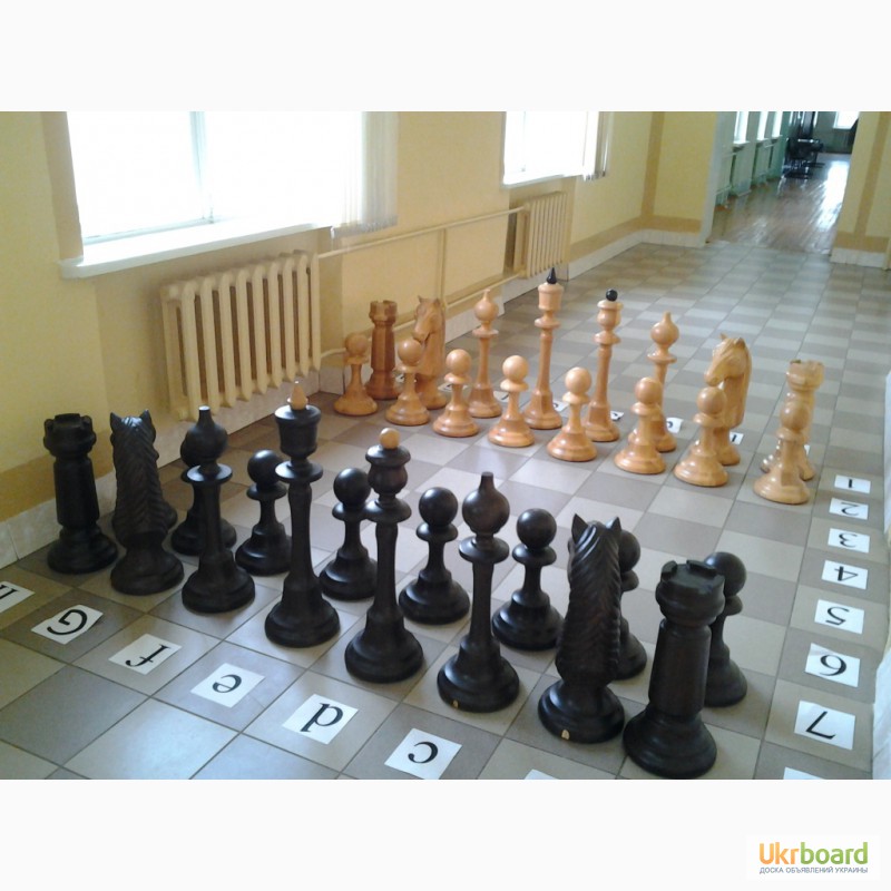 Фото 2. Шахматы большие, деревянные для школы
