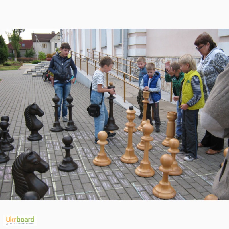 Фото 3. Шахматы большие, деревянные для школы