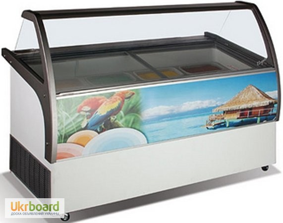 Морозильные витрины для мягкого мороженого (Холодильные) эконом и люкс