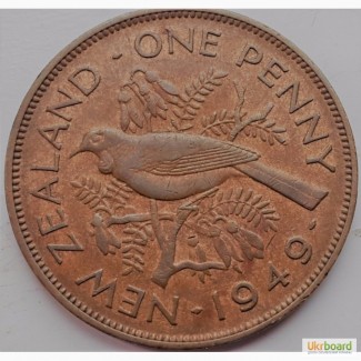 Новая Зеландия 1 пенни 1949 год