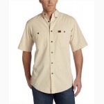 Летние рубашки с коротким рукавом Wrangler RIGGS Workwear Chambray Short Sleeve Work Shirt