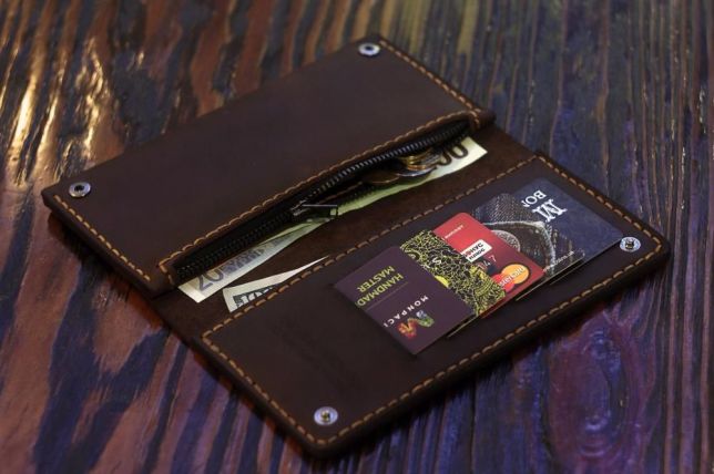 Фото 4. Портмоне мужское, кошелёк, клатч, тревел-кейс, кожа + Подарок брелок
