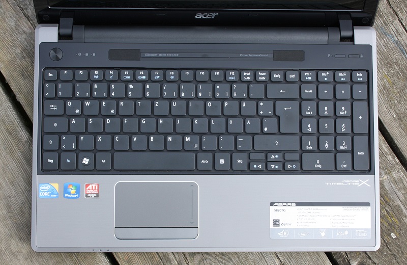 Фото 3. Игровой, производительный 4-х ядерный ноутбук Acer Aspire 5820TG