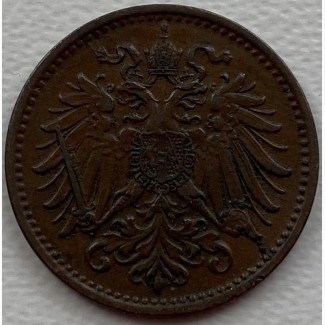 Австро-Венгрия 1 геллер 1895 год ф123