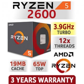 Процессор AMD Ryzen 5 2600 6 ядер 12 потоков 3.4GHz/16MB sAM4 tray