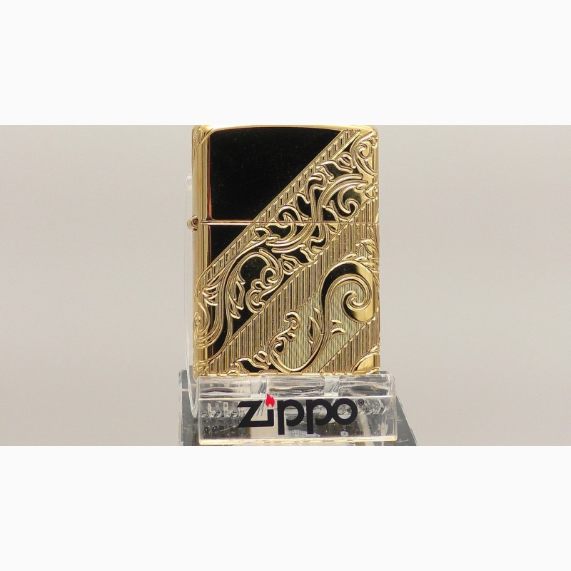 Фото 6. Продам зажигалку Zippo 29653 Gold Plated Golden Scroll