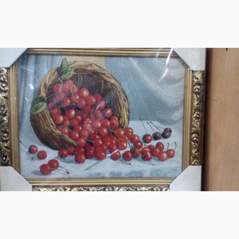 Фото 3. Картина гобелен Корзина с фруктами