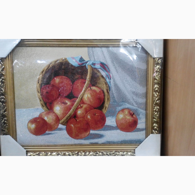 Фото 5. Картина гобелен Корзина с фруктами