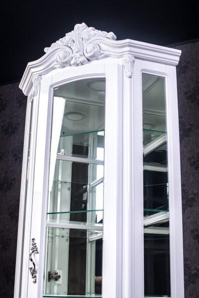 Фото 3. Белая угловая витрина Версаль Барокко стиль из дерева