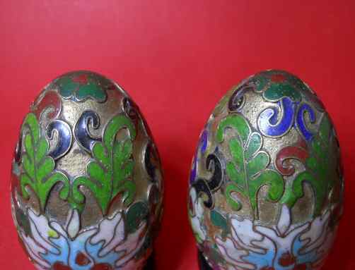 Фото 8. Винтажные Пасхальные яйца клуазонэ