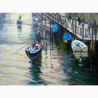 Картина олійними фарбами Венеція взимку, художник Іван Чернов