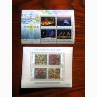 Добірка марок Фінляндії та Норвегії, 4 блоки