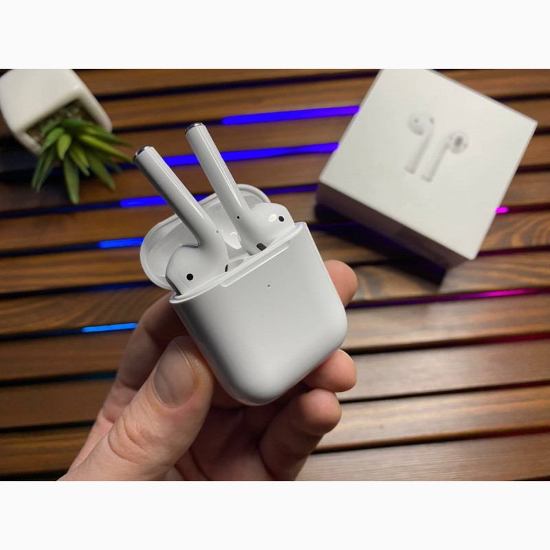 Фото 6. Безпроводні навушники apple AirPods 2 lux. Без помилки iOS 17. ЧОХОЛ У ПОДАРУНОК