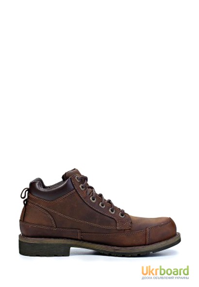 Фото 2. Кожаные ботинки Skechers коричневого цвета