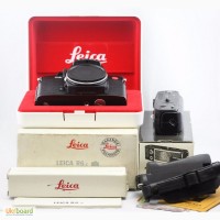 Leica R6.2 черный хром + Мотор-моталки R4 + ручка 35 мм SLR Camera