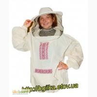 Куртка пчеловода Классика «Вышиванка» Бязь суровая