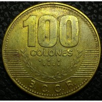 Коста-Рика 100 колон 2007 год СОСТОЯНИЕ