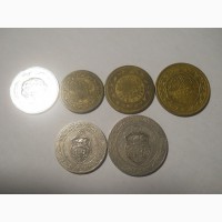 Монеты Туниса (6 штук)