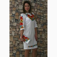 Вишите плаття Український букет-3