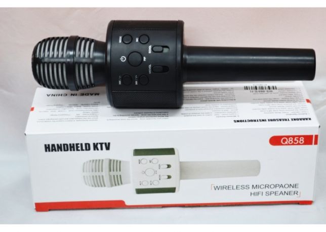 Фото 5. Микрофон караоке HANDHELD KTV Q858 с колонкой Bluetooth