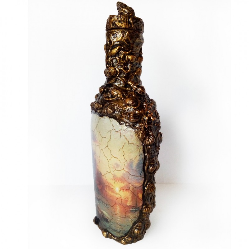Фото 5. Морской сувенир Декор бутылки в подарок моряку Море спокойствия