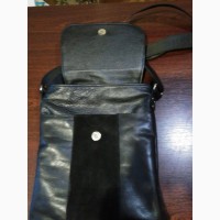 Мужская кожаная сумка-барсетка