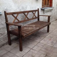 Деревянный, садовый комплект Прованс 1 (стол кресло лавка)