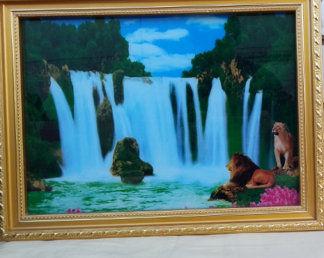 Фото 6. Картина с подсветкой Водопад музыкальная, размер 40х30см