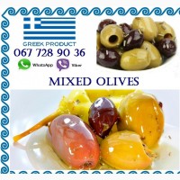 Натуральні грецькі бочкові оливки в асортименті