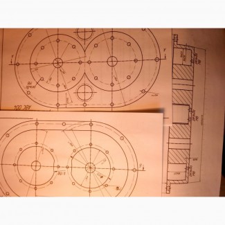Рабочие чертежи по изобретению Роторная машина: насос, компрессор, привод