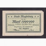 1 000 000 Марок 1923г. Макдебург. В 185179. Германия