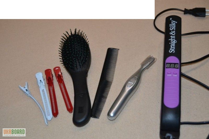 Фото 3. Утюжок для волосся, набір інструментів для укладання волосся Straight Силки
