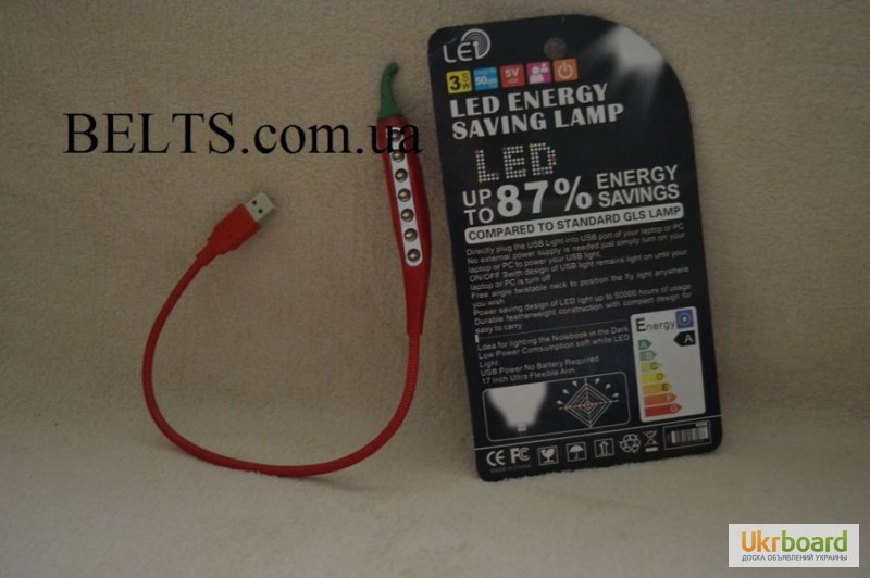 Фото 2. USB лампа, светодиодный светильник «Чили», Led Energy Saving L