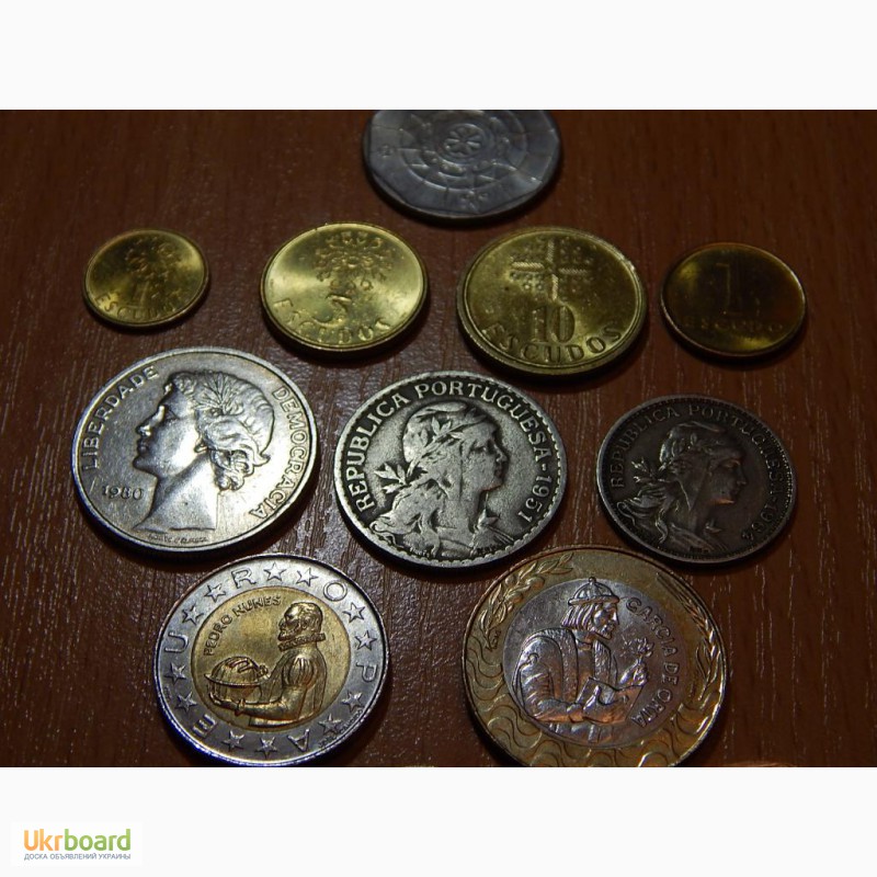 Фото 2. Монеты португалии разных периодов! 18шт