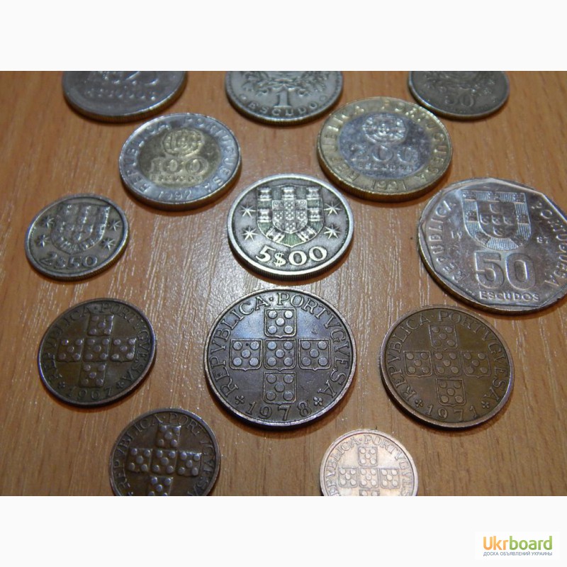 Фото 6. Монеты португалии разных периодов! 18шт