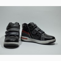 Демисезонные ботинки для мальчиков KLF арт.2062-1 black-red с 32-37 р