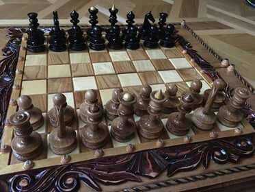 Шахматные фигуры, из древисины ценных пород