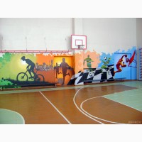 Роспись стен: детские комнаты, кухни, кафе, бары, клубы, офисы, магазины и др