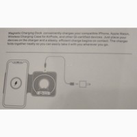Беспроводная зарядка MagSafe Duo Charger Двойное беспроводное зарядное устройство Apple