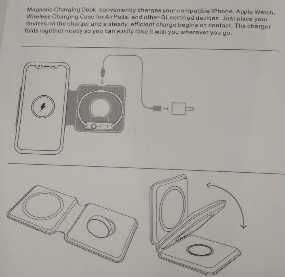 Фото 7. Беспроводная зарядка MagSafe Duo Charger Двойное беспроводное зарядное устройство Apple