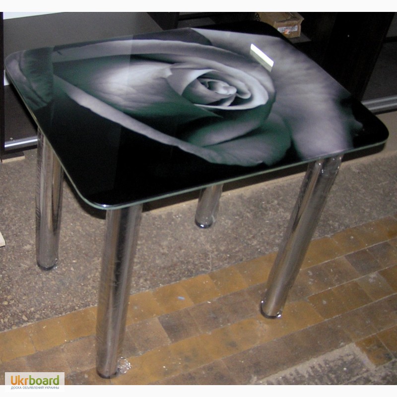 Фото 2. Стеклянные столы с фотопечатью от производителя. Скидки