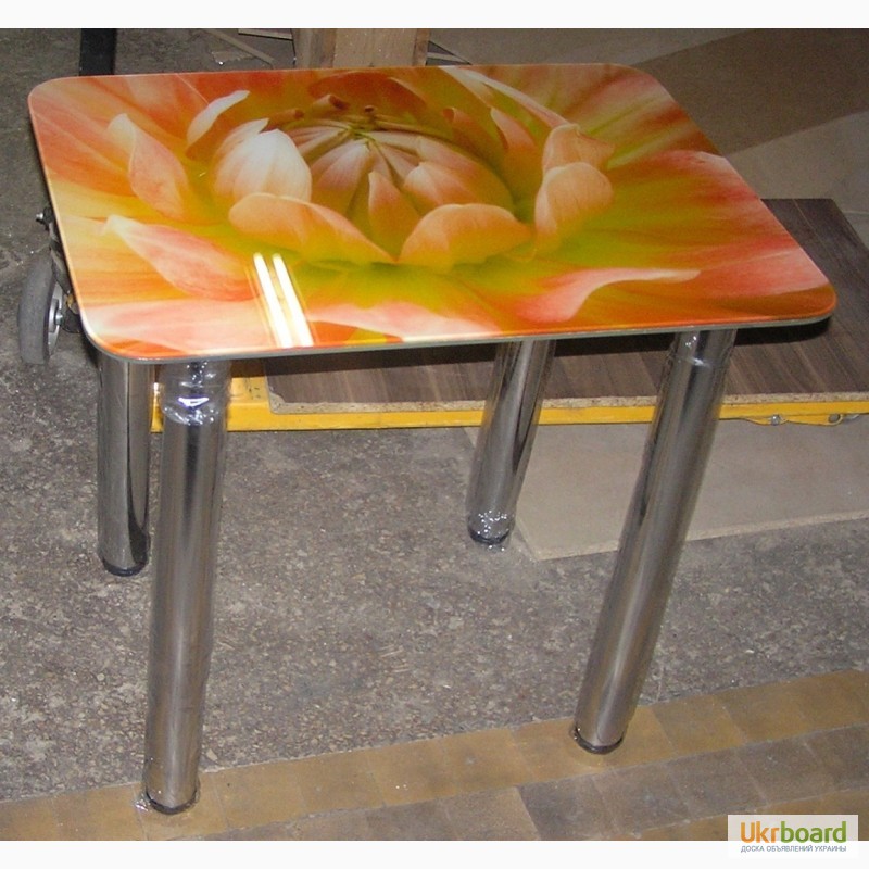 Фото 3. Стеклянные столы с фотопечатью от производителя. Скидки