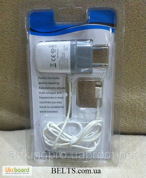 Фото 2. Универсальное зарядное устройство для iPhone Travel Charger, зарядка А