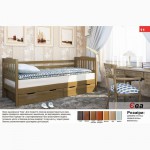 Двухъярусная деревянная кровать Ева