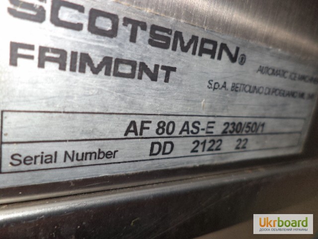 Фото 19. Льдогенератор Scotman AF 80 б/у в рабочем состоянии